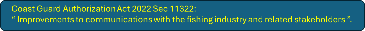 Coast Guard Authorization Act 2022 SEC 11322